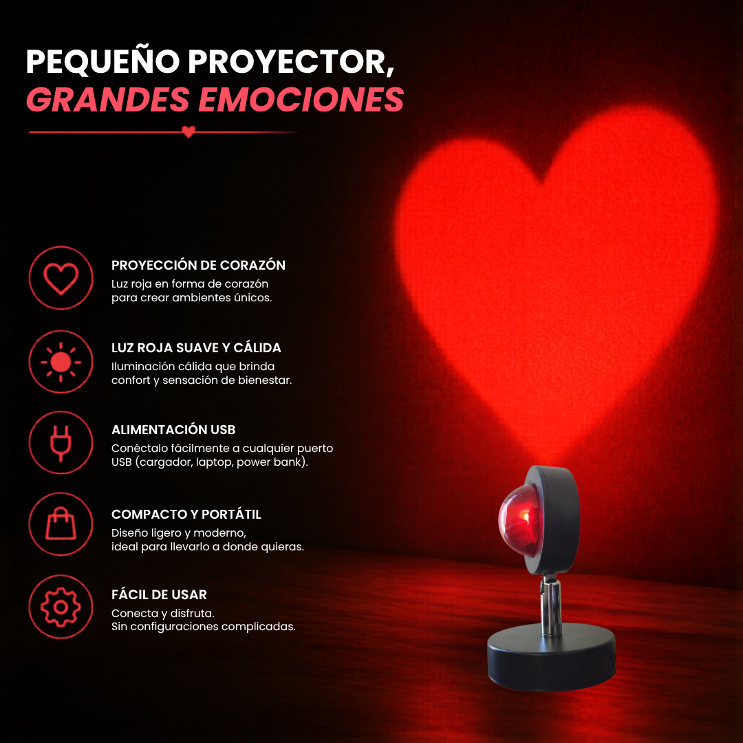 Proyector de Luz Corazón